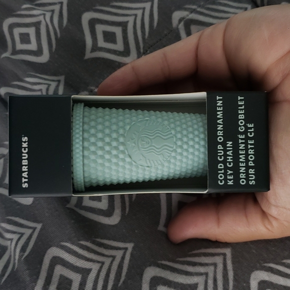 Starbucks Studded Cold Cup Tumbler Ornament Keychain Mint Green 2021